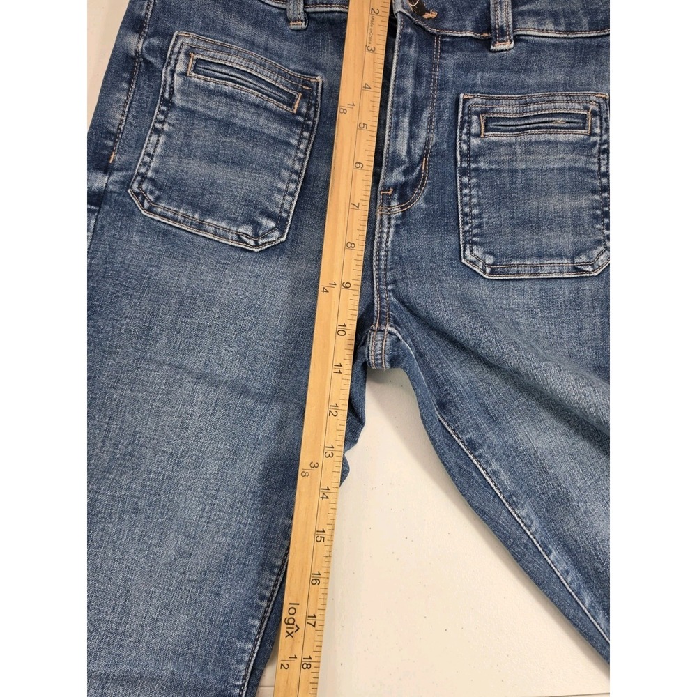 American Eagle Women's Super High-Rise Flare Size 4 Long Next Level Stretch NWT - Picture 7 of 8